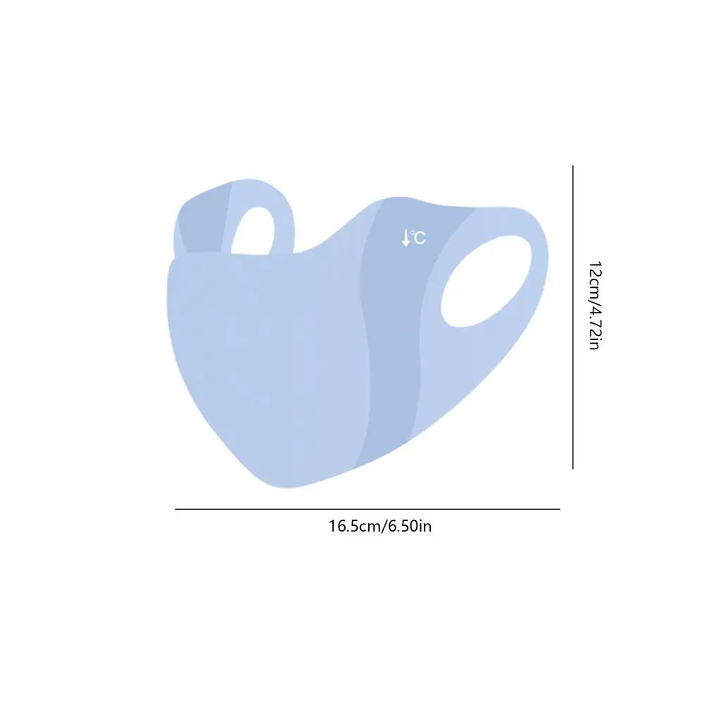 Women's Ice Silk UV Face Cover – UPF 50+ Cooling Sun Mask