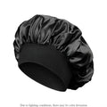 Elastic Wide-Band Satin Bonnet – Sleep & Bath Hair Cap
