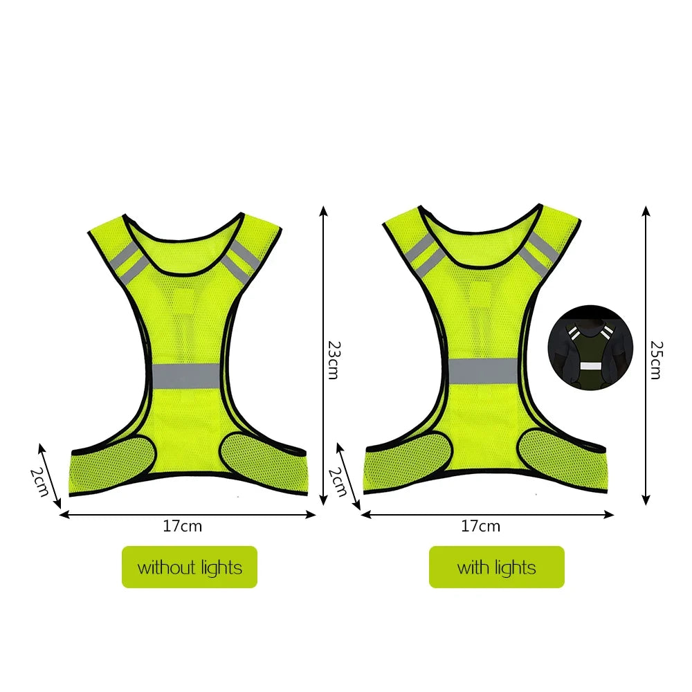 Reflective Safety Running Vest | High-Visibility Cycling & Jogging