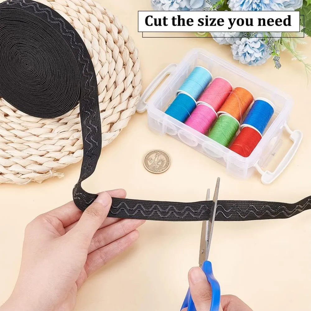 Non-Slip Silicone Elastic Band for Sewing 18.5mm – 10 Yards