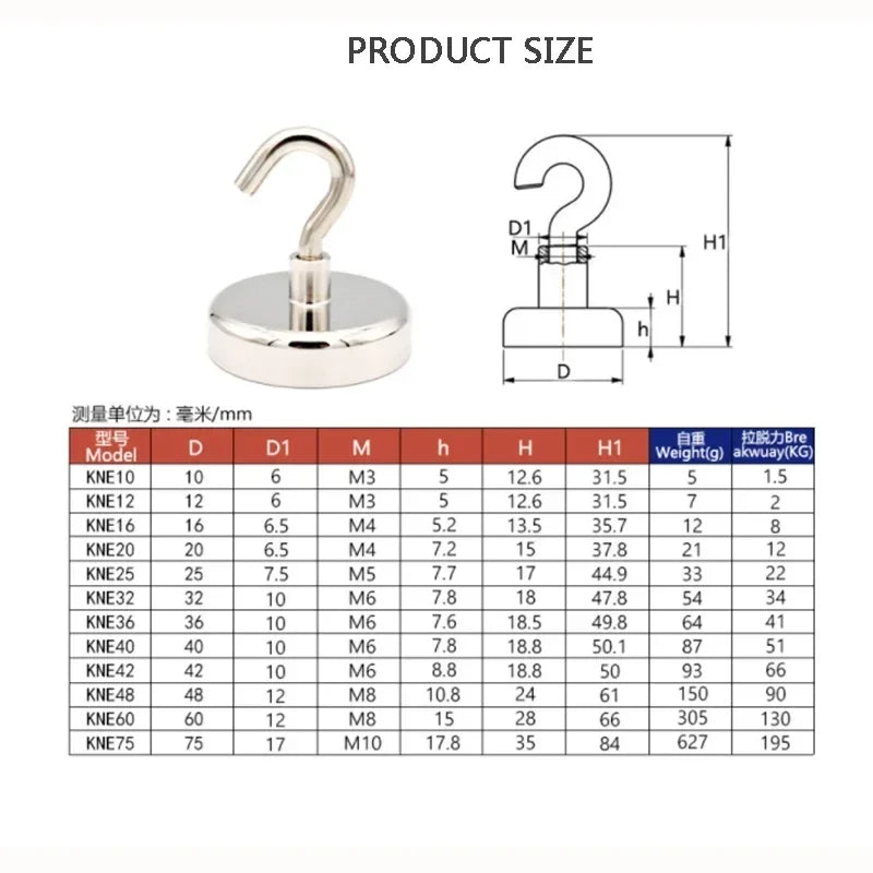 Strong Magnetic Wall Hooks – Kitchen, Bathroom & Home Storage