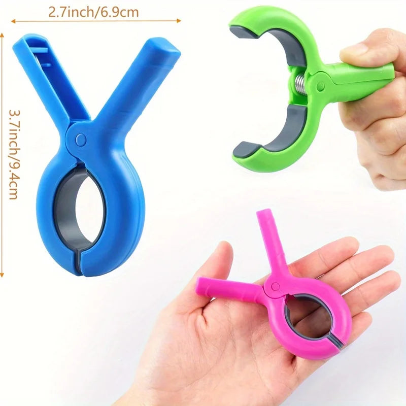 Heavy-Duty Beach Towel Clips for Pool & Cruise Chairs (4/8 Pcs)