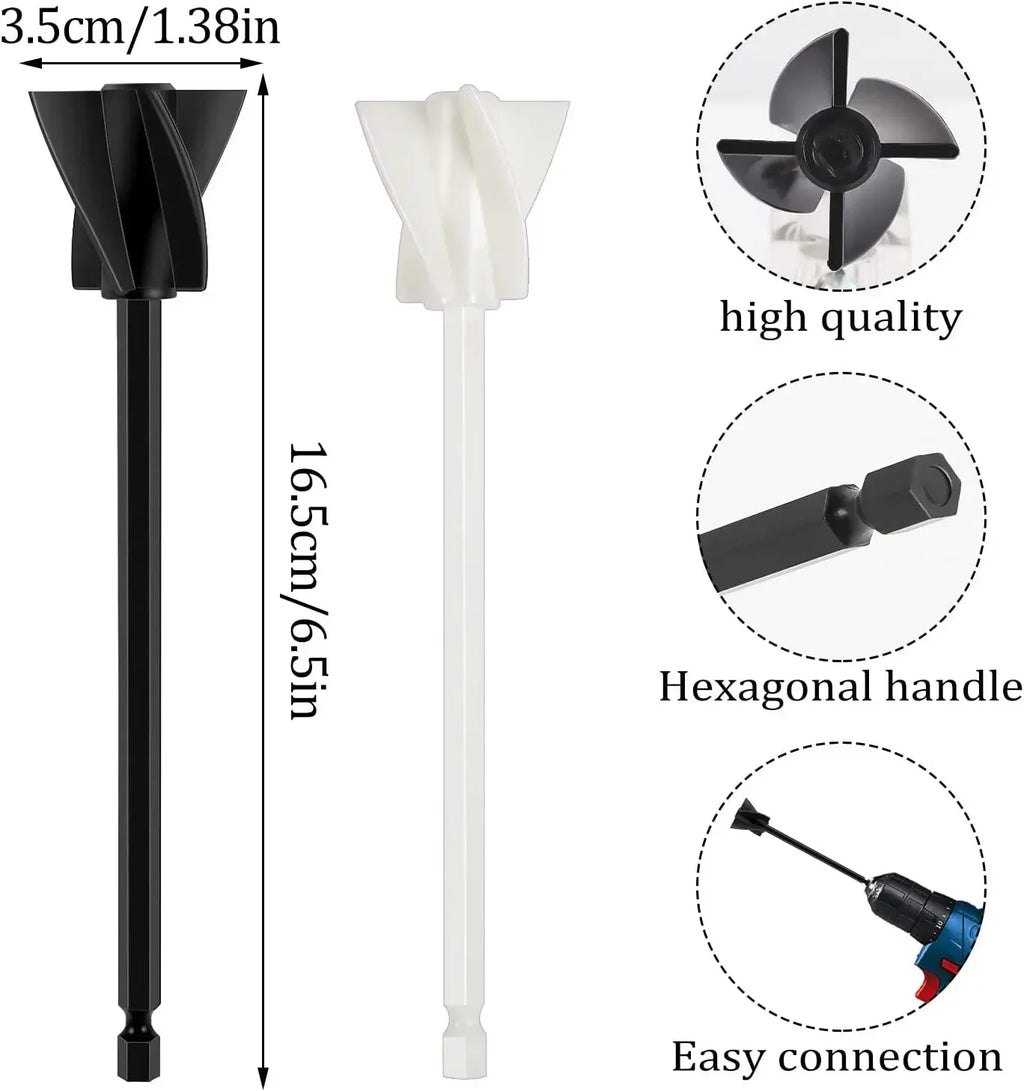 Epoxy Resin Mixer Drill Attachment | Spiral Stirring Paddle 2–4pc
