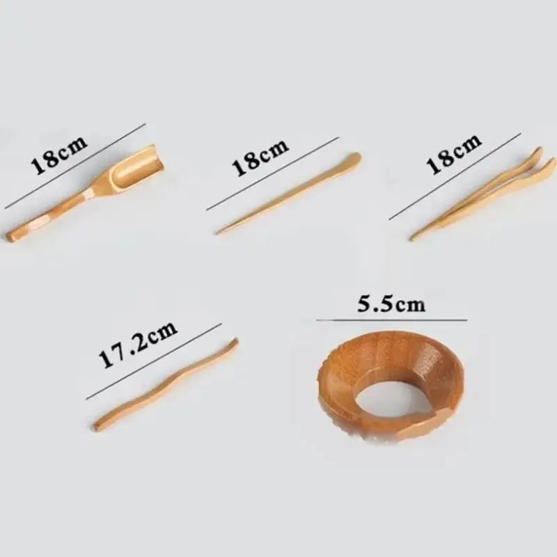 5-Piece Gongfu Tea Ceremony Bamboo Utensils Set | Teaware