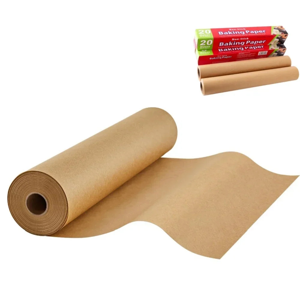 Non-Stick Parchment Paper Baking Sheets | Precut Roll for Oven & Air Fryer
