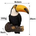 Toucan Bird Figurine – Resin Tree Hugger Garden Ornament