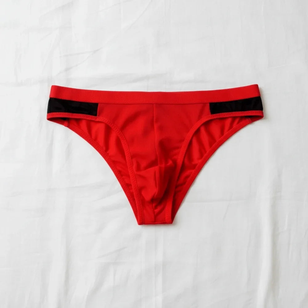 Men's Mesh Briefs – Breathable Low Waist Transparent Underwear