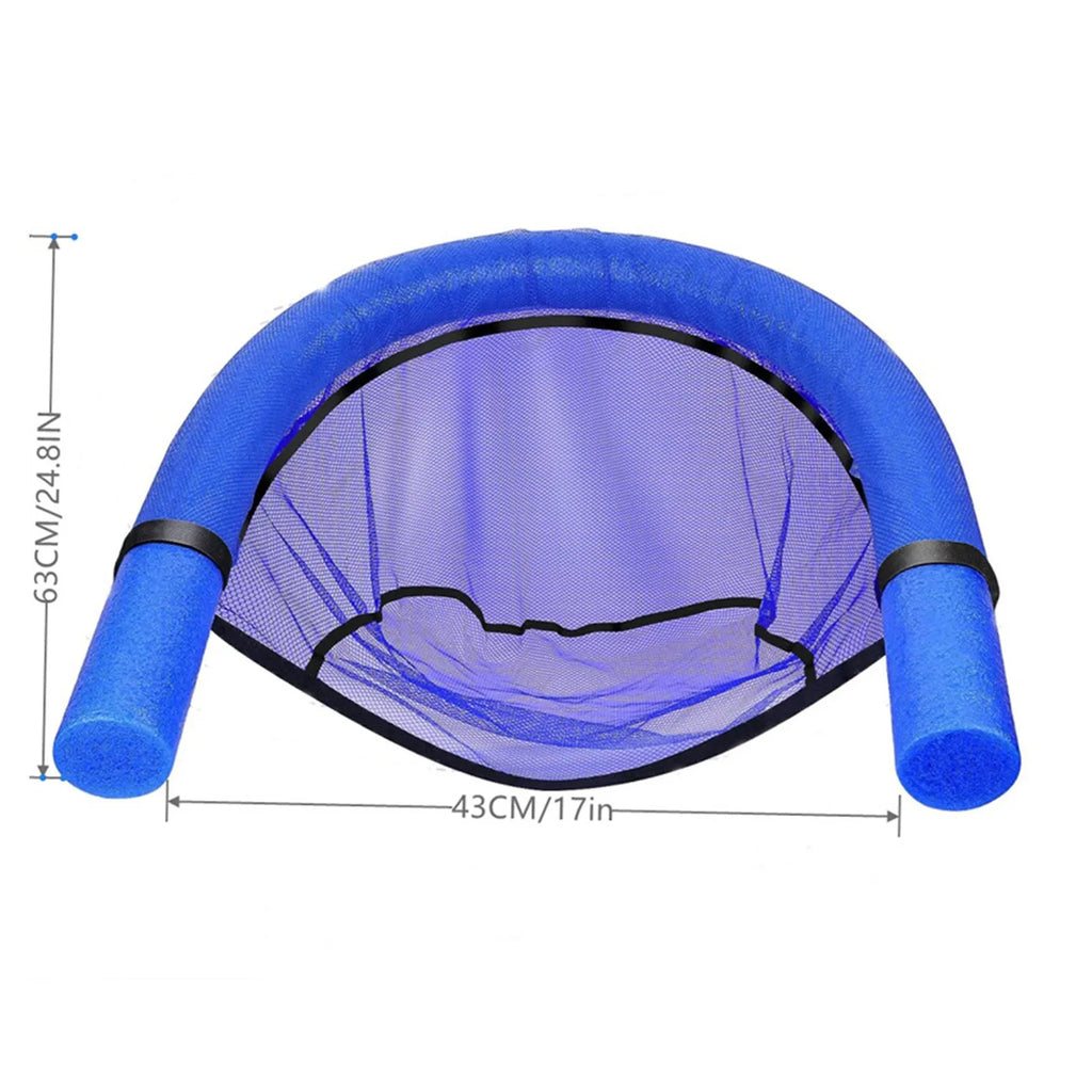 Inflatable Pool Float Chair Lounger | Mesh Hammock Seat