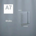 A5 6 7 Transparent Loose Leaf Binder Notebook Cover Zipper Bag Note