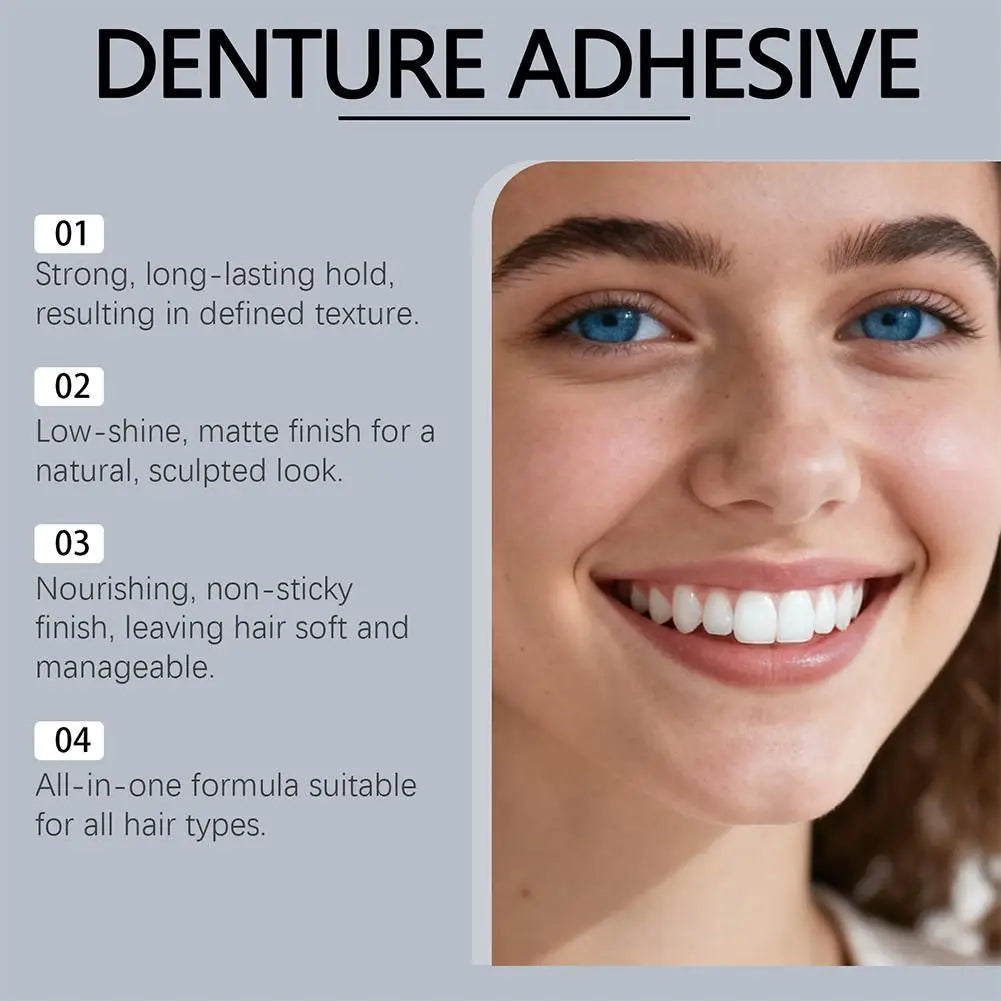 Zinc-Free Denture Fixing Adhesive – 4-Day Hold, 28g Tube