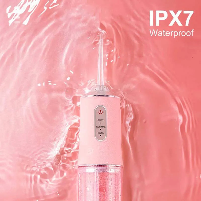 XMSJ Portable Wireless Dental Water Flosser – 4 Jets & Modes