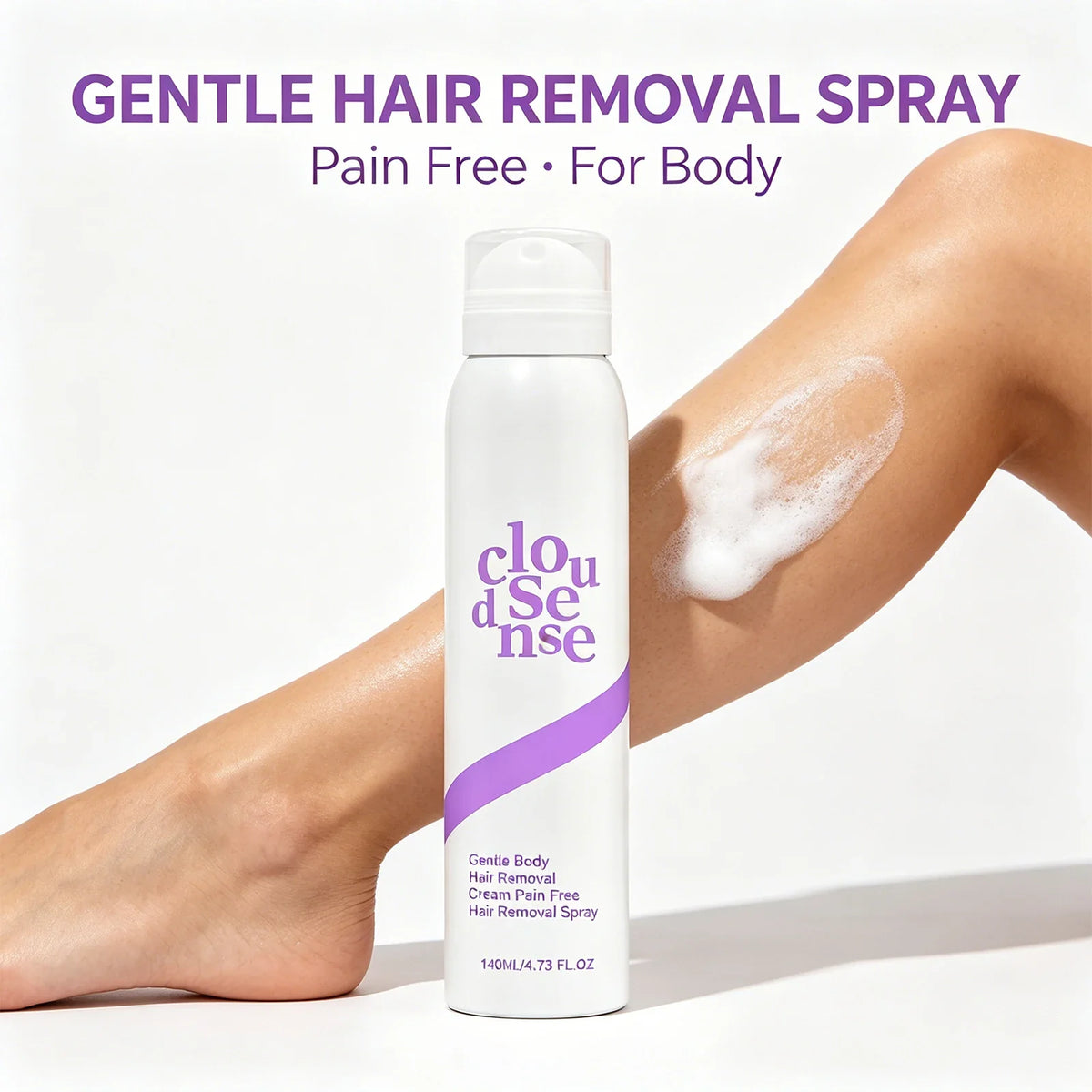 Hair Removal Spray & Growth Inhibitor – Gentle Formula 140ml