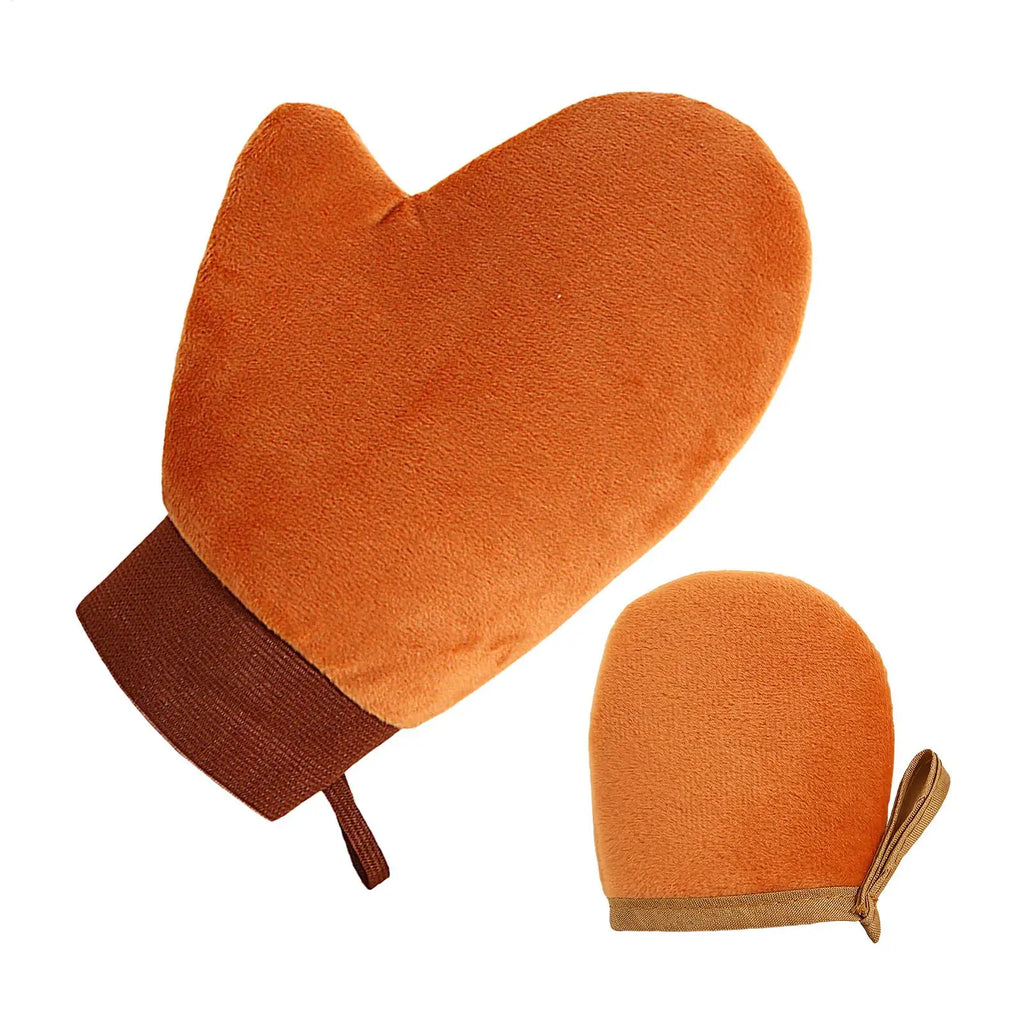 2-Pc Self-Tanning Mitt Set – Streak-Free Applicator Gloves