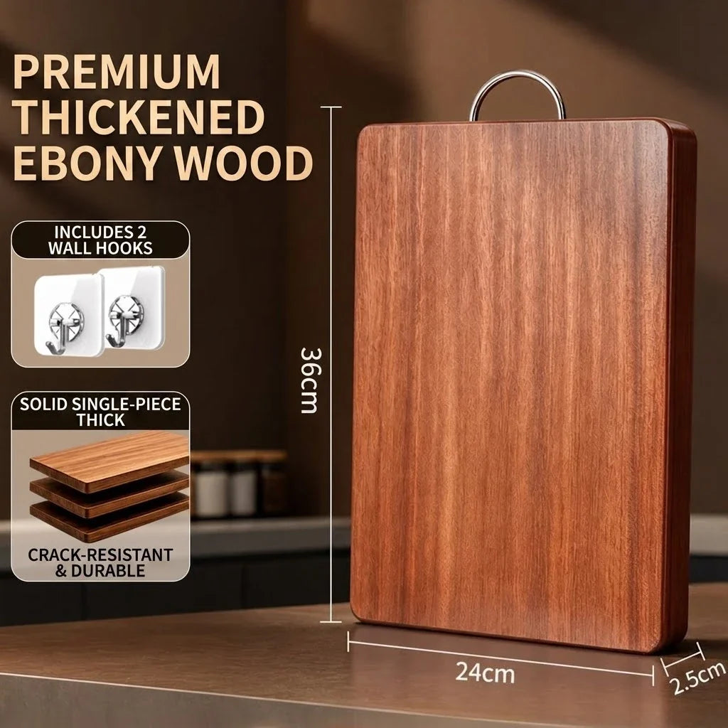 PLYS Ebony Wood Double-Sided Anti-Slip Cutting Board