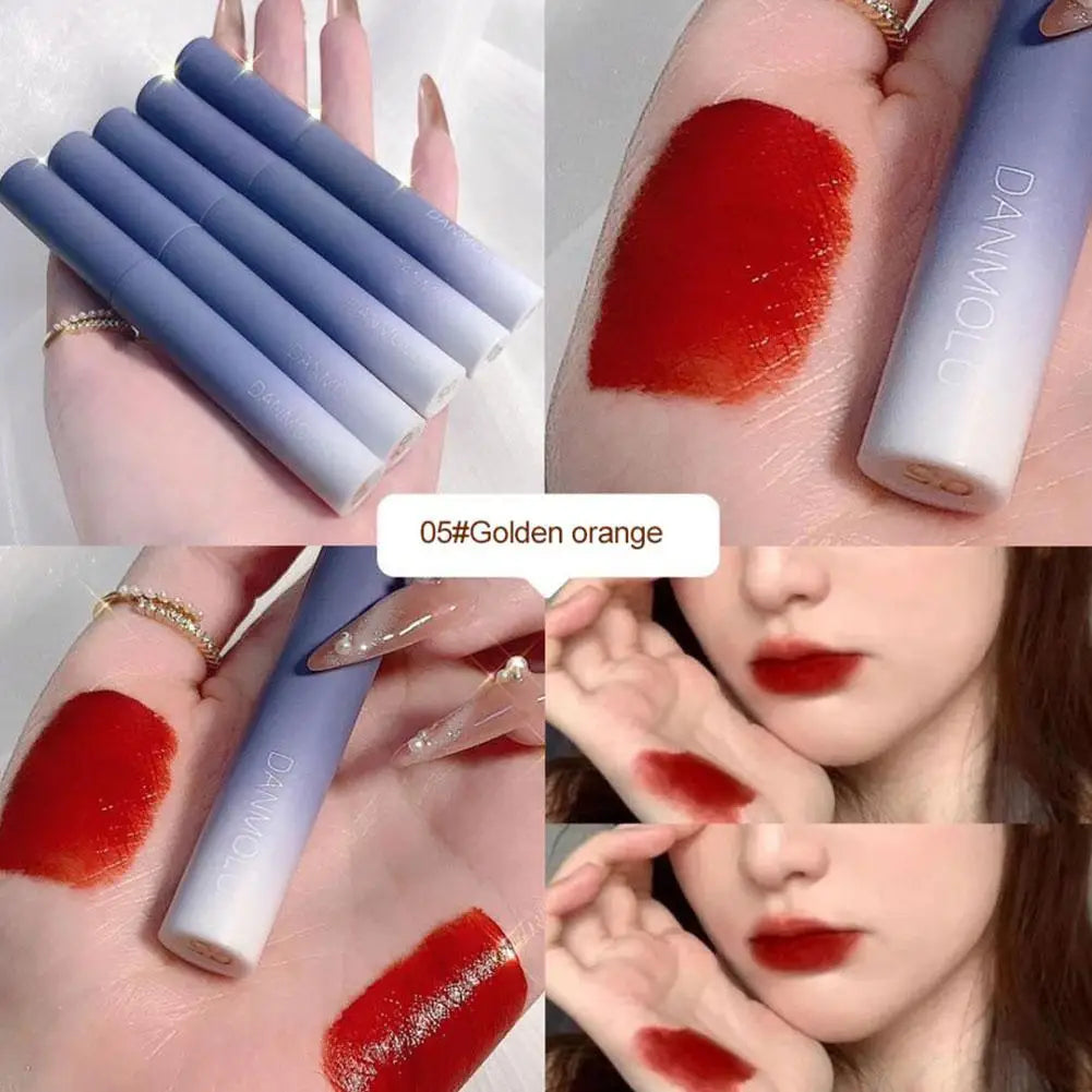 5-Color Matte Lipstick Set – Waterproof Long Lasting Lip Glaze