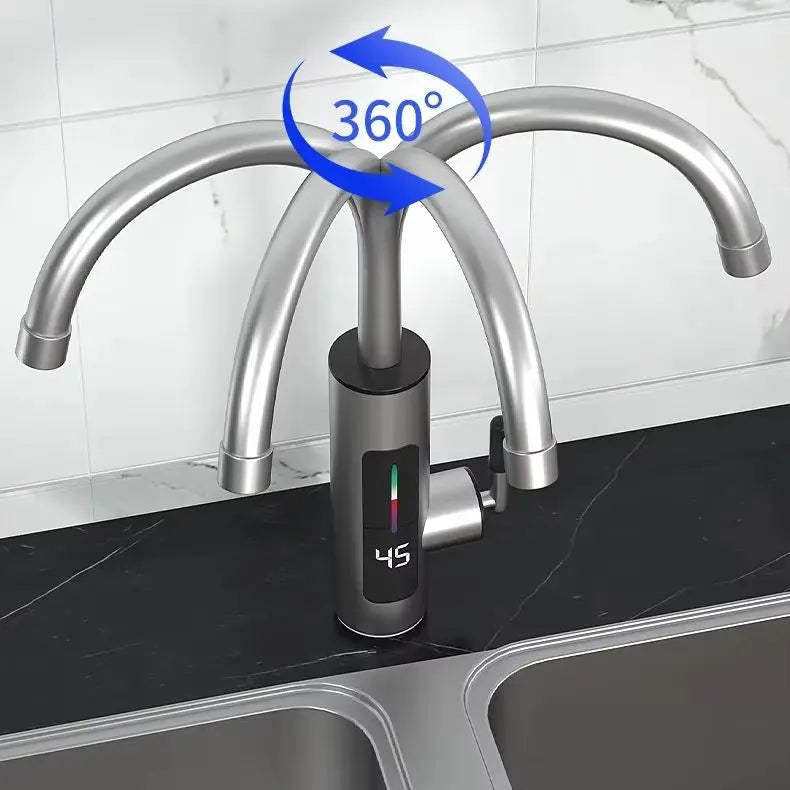 HOMEFISH 3000W Instant Hot Water Faucet – Tankless Kitchen Tap