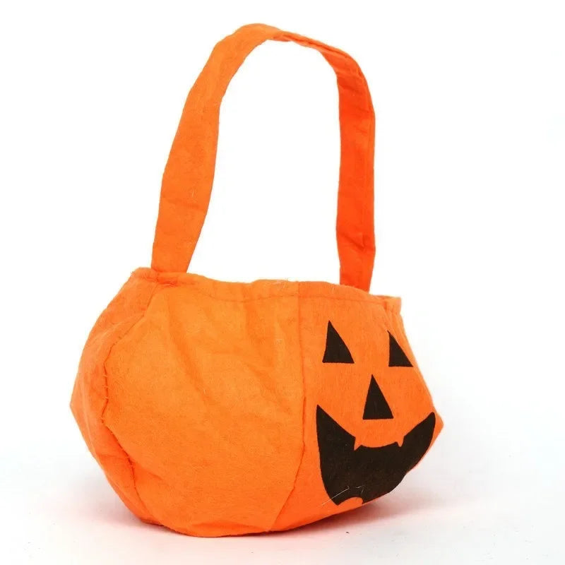 Halloween Pumpkin Candy Bag – Kids Trick-or-Treat Tote