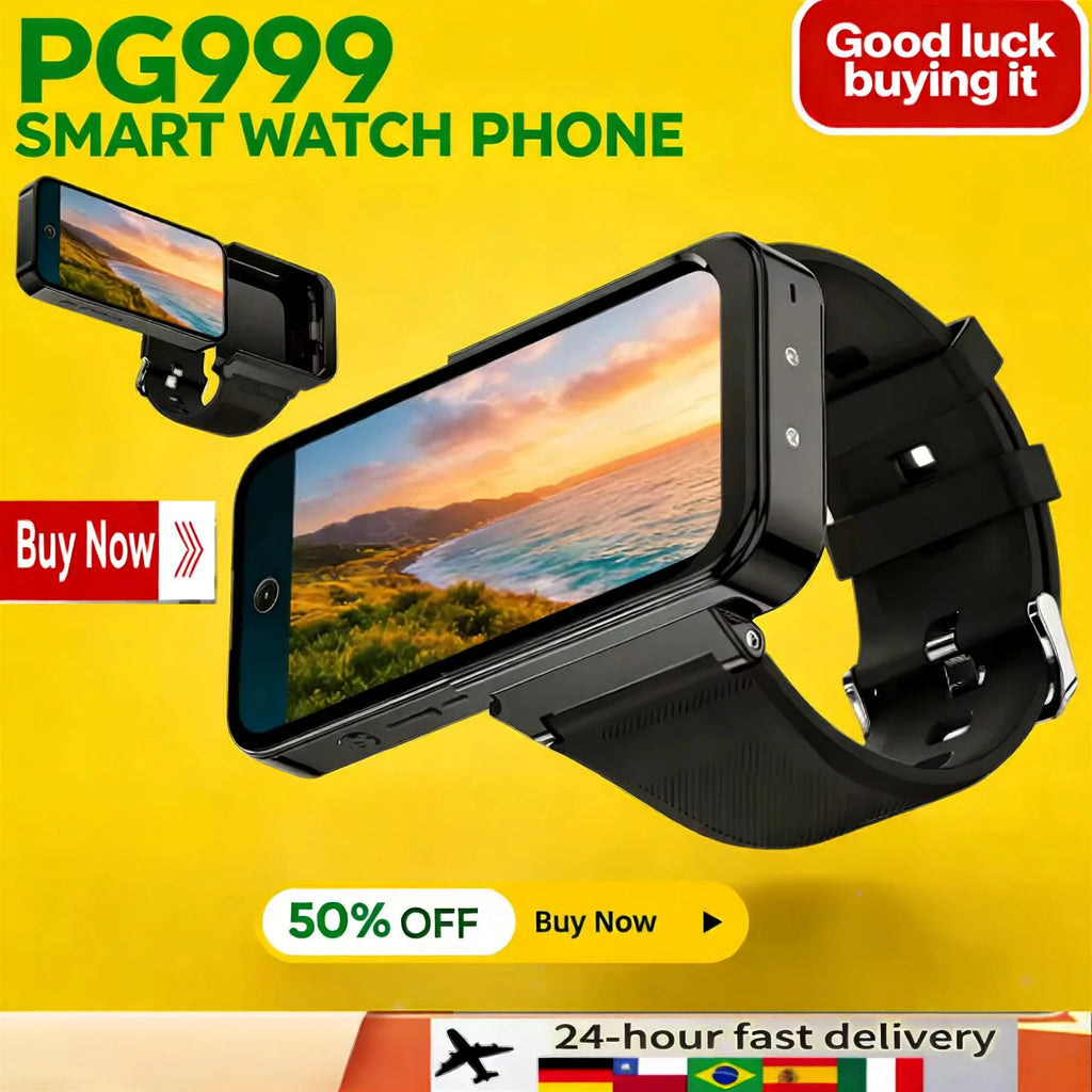 Zestbolt PG999 4G Android Smartwatch Phone | GPS, Dual SIM, 8MP