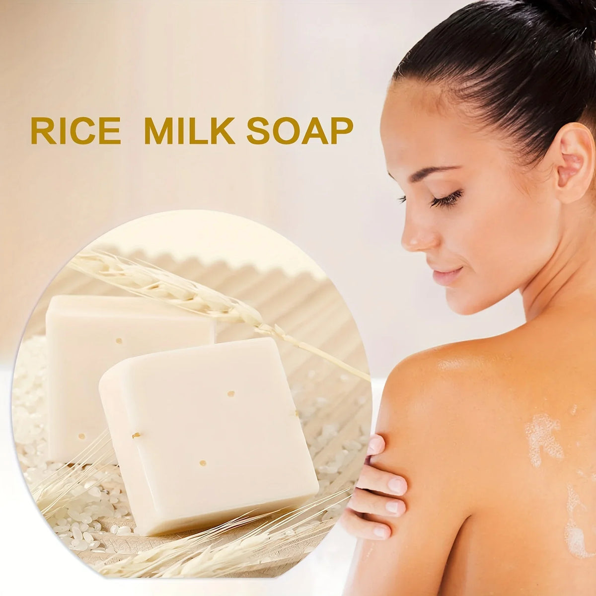 Milk & Rice Essential Oil Handmade Soap – Deep Cleansing 60g