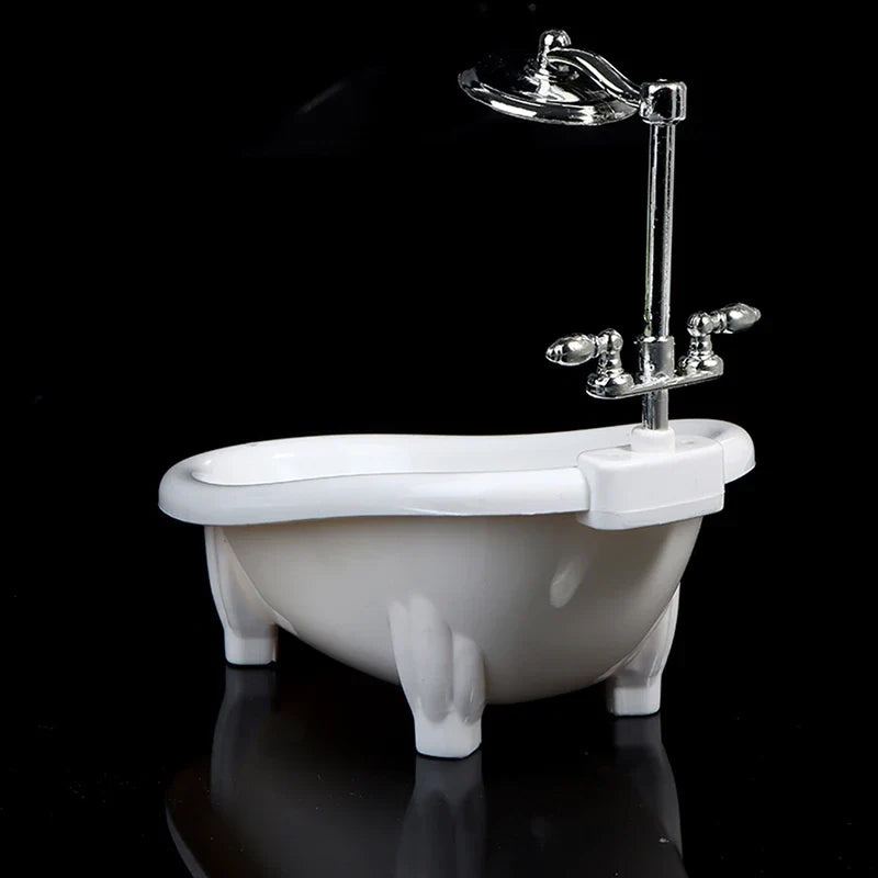 Dollhouse Miniature Bathtub – 1/6 Scale Bathroom Furniture Toy