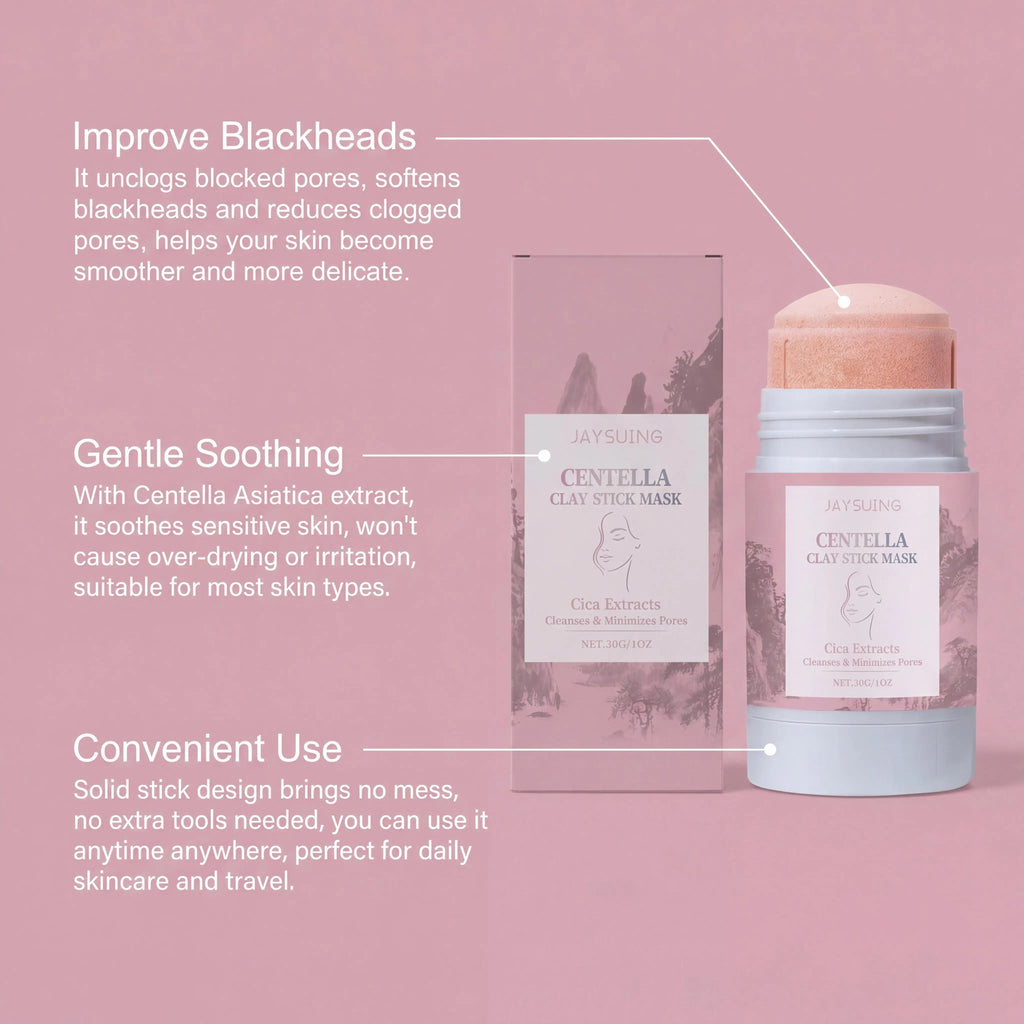 Centella Asiatica Clay Mud Mask Stick – Pore Cleanse & Oil Control