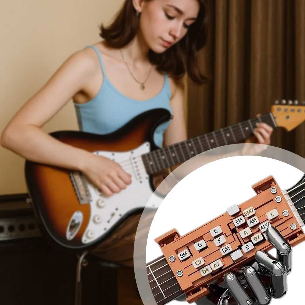 Guitar Chord Presser – One-Touch Learning Aid for Beginners