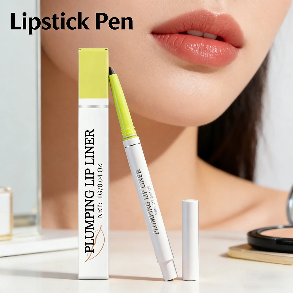 Waterproof Matte Lip Liner Pen – Nude, Long-Lasting & Plumping