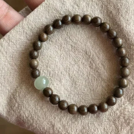 Vintage Accessories Niche Light Luxury Natural Sandalwood Bracelet