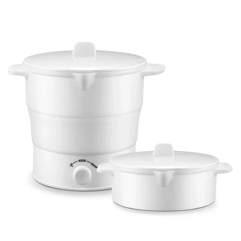 HOMEFISH Foldable Silicone Electric Hot Pot | Travel Cooker 1.2L