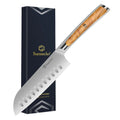 Sunnecko Chef's Knife – Stainless Steel & Olive Wood Handle