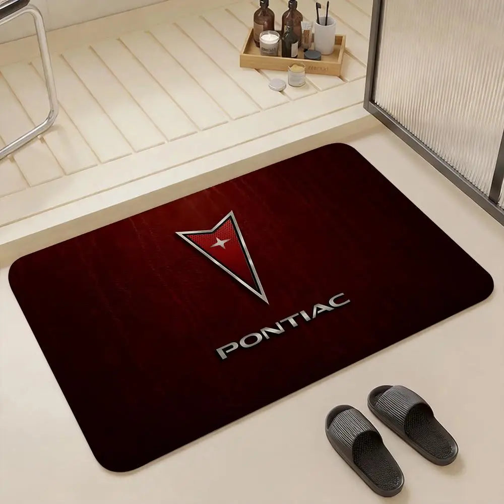 Pontiac Flannel Floor Mat – Non-Slip Soft Plush Indoor Rug
