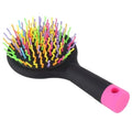 Kids Rainbow Detangling Pocket Comb – 4-Color Travel Hair Brush