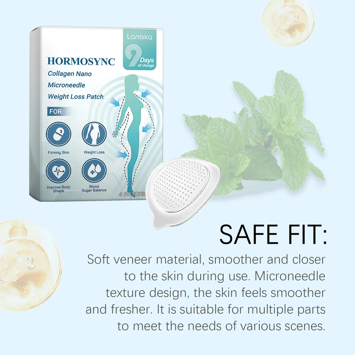 0.2mm Nano Microneedle Body Care Patches – Hydrating & Nourishing
