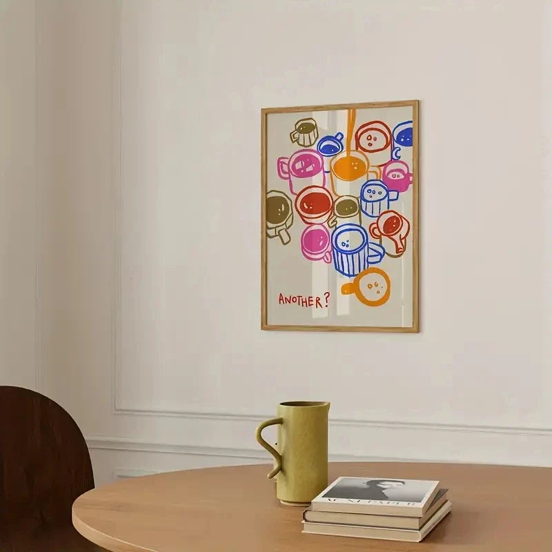 Coffee Canvas Wall Art Poster | Kitchen & Dining Room Decor