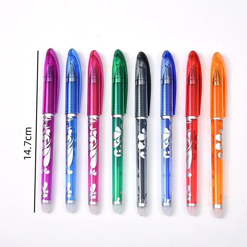 24-Pack Erasable Gel Pens – 0.5mm Comfort Grip, Office & School