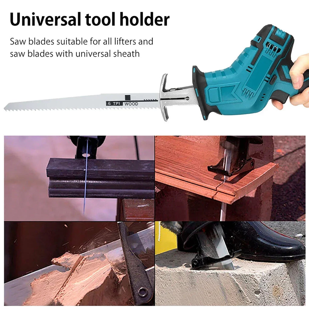 10-Piece Reciprocating Saw Blades – Wood, Metal & Plastic