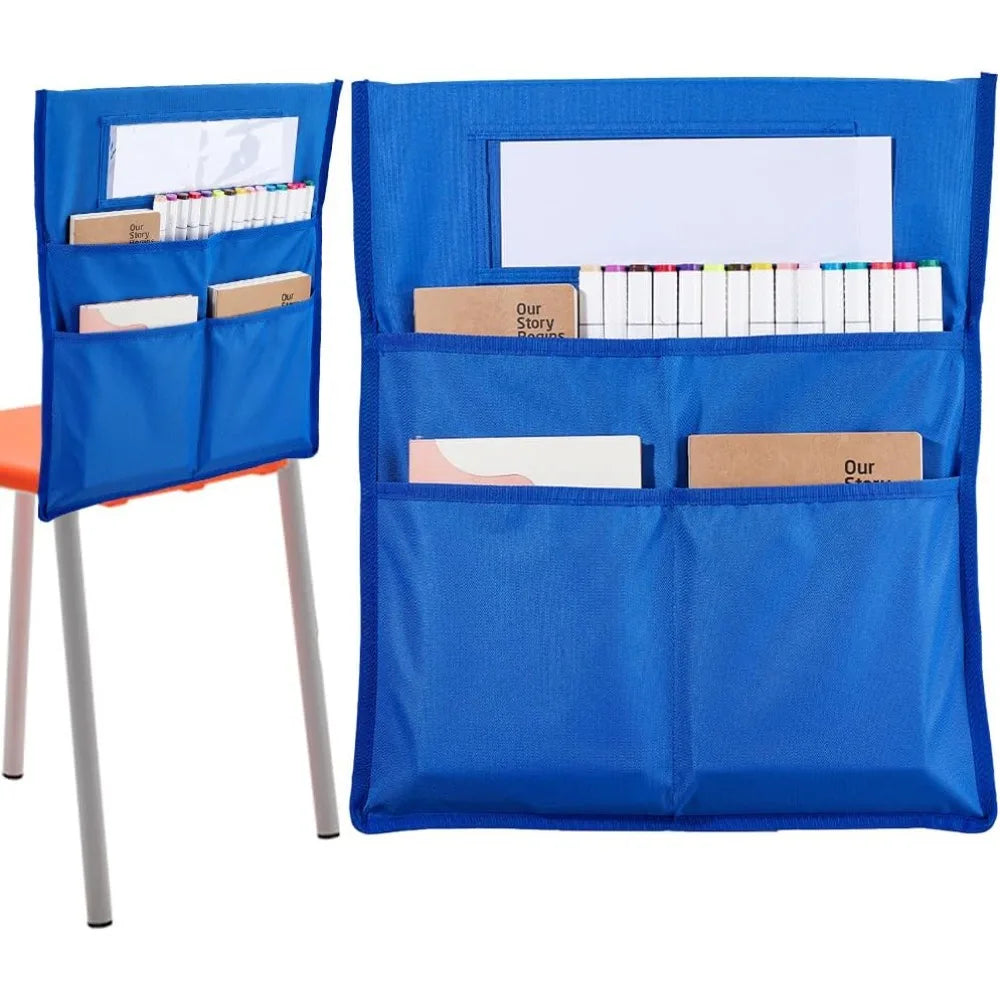 Chair Back Pocket Organizer 19x16.5" | 3-Pocket Classroom Bag