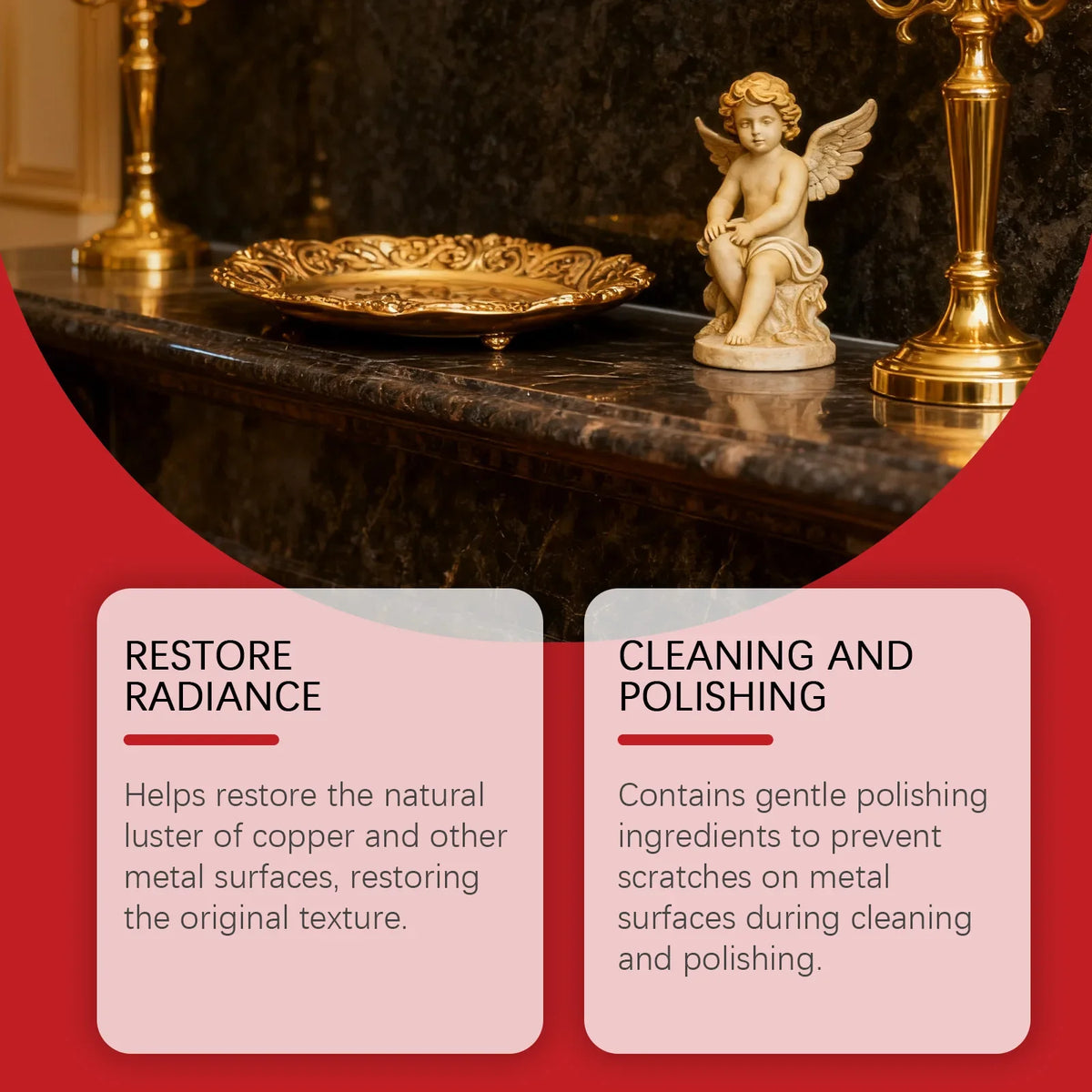 JAKEHOE Brass & Copper Metal Polishing Cream | Tarnish Remover