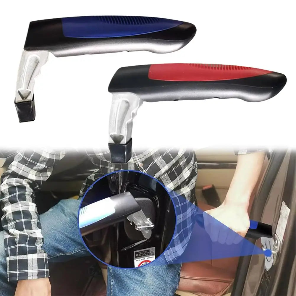 2-in-1 Car Door Grab Bar & Window Breaker | Non-Slip Safety Tool