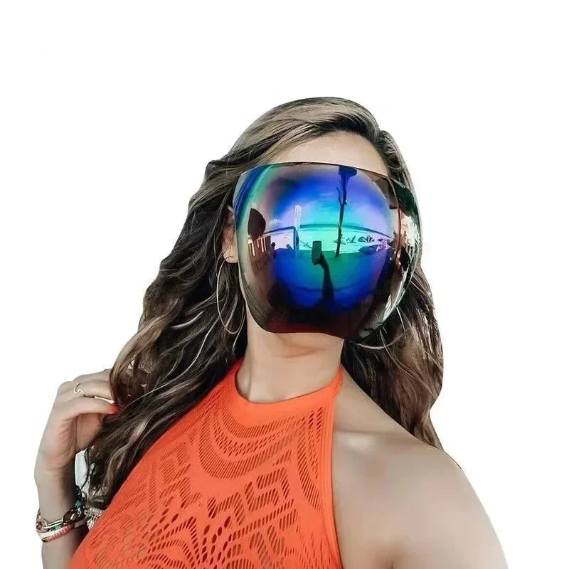 Full Face UV Mask – Oversized Punk Goggle Sunglasses | Riding