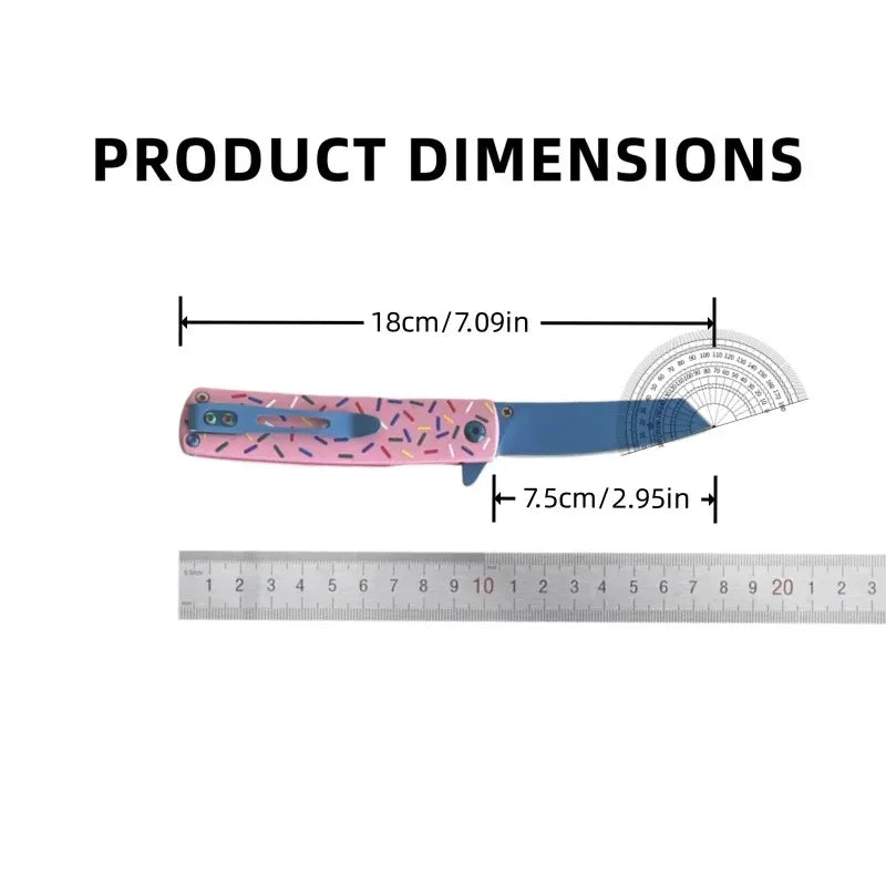 Colorful Folding Keychain Knife – Mini Stainless Steel EDC Blade