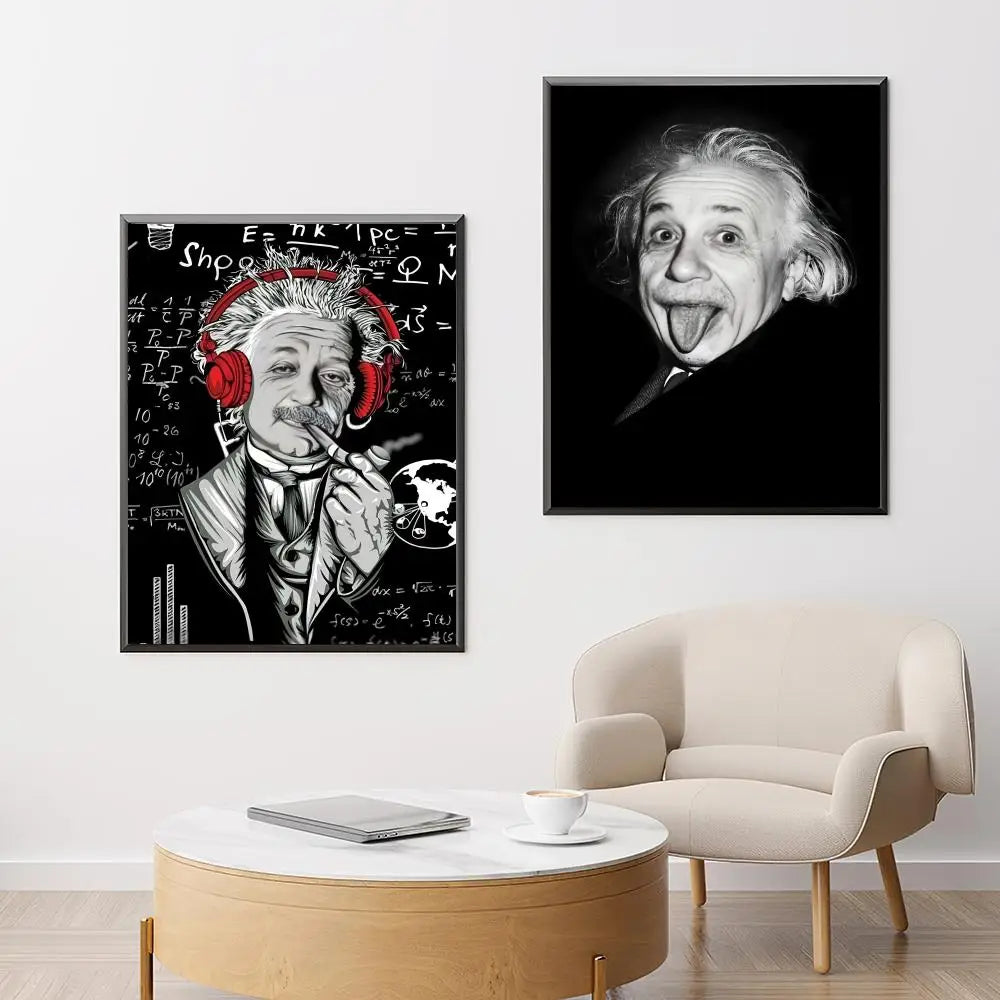 Albert Einstein HD Waterproof Self-Adhesive Wall Art Poster
