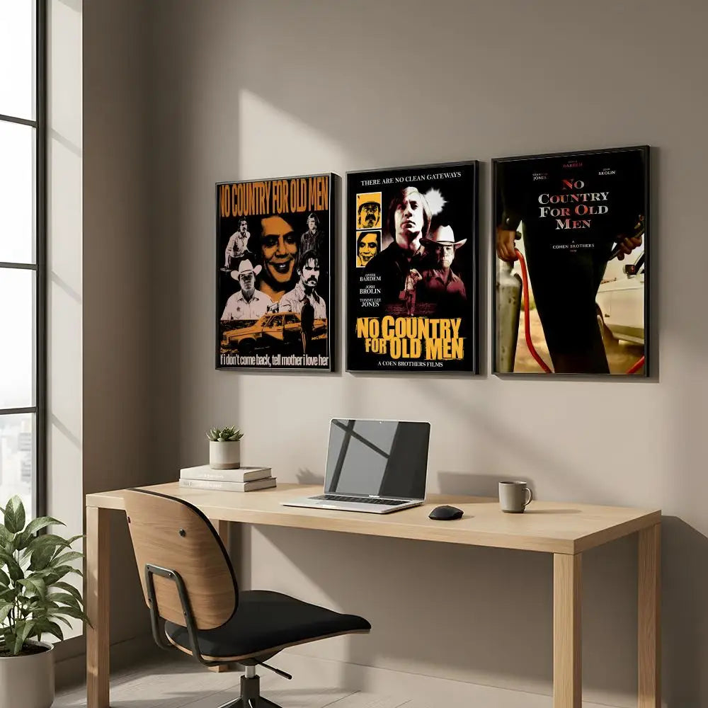 No Country for Old Men Movie Poster – HD Wall Art Sticker