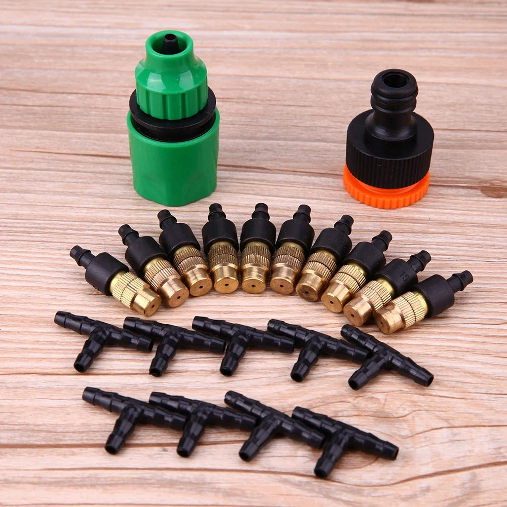 Garden Drip Irrigation Kit – Adjustable Misting Watering System