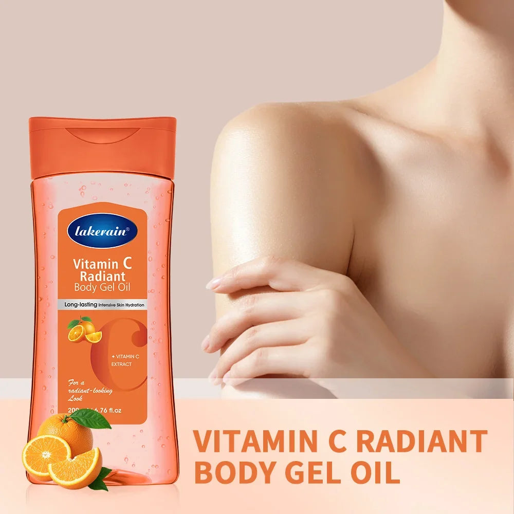 Lakerain Radiant Body Gel Oil – Vitamin C, Turmeric & Cocoa