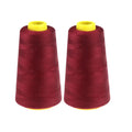 2-Pack Sewing Thread 2300 Yards Each – White & Black Spools