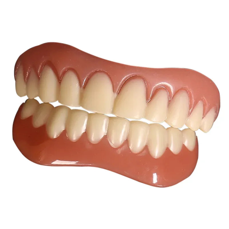 Silicone Snap-On Veneers | Upper & Lower Fake Teeth Cover