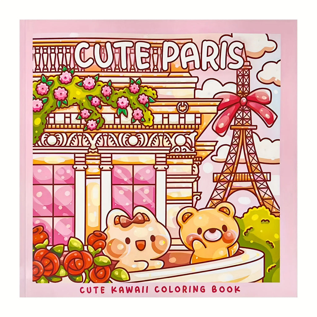 Adult Teen Coloring Book Comfy Patterns Bold Easy Cute Cartoon