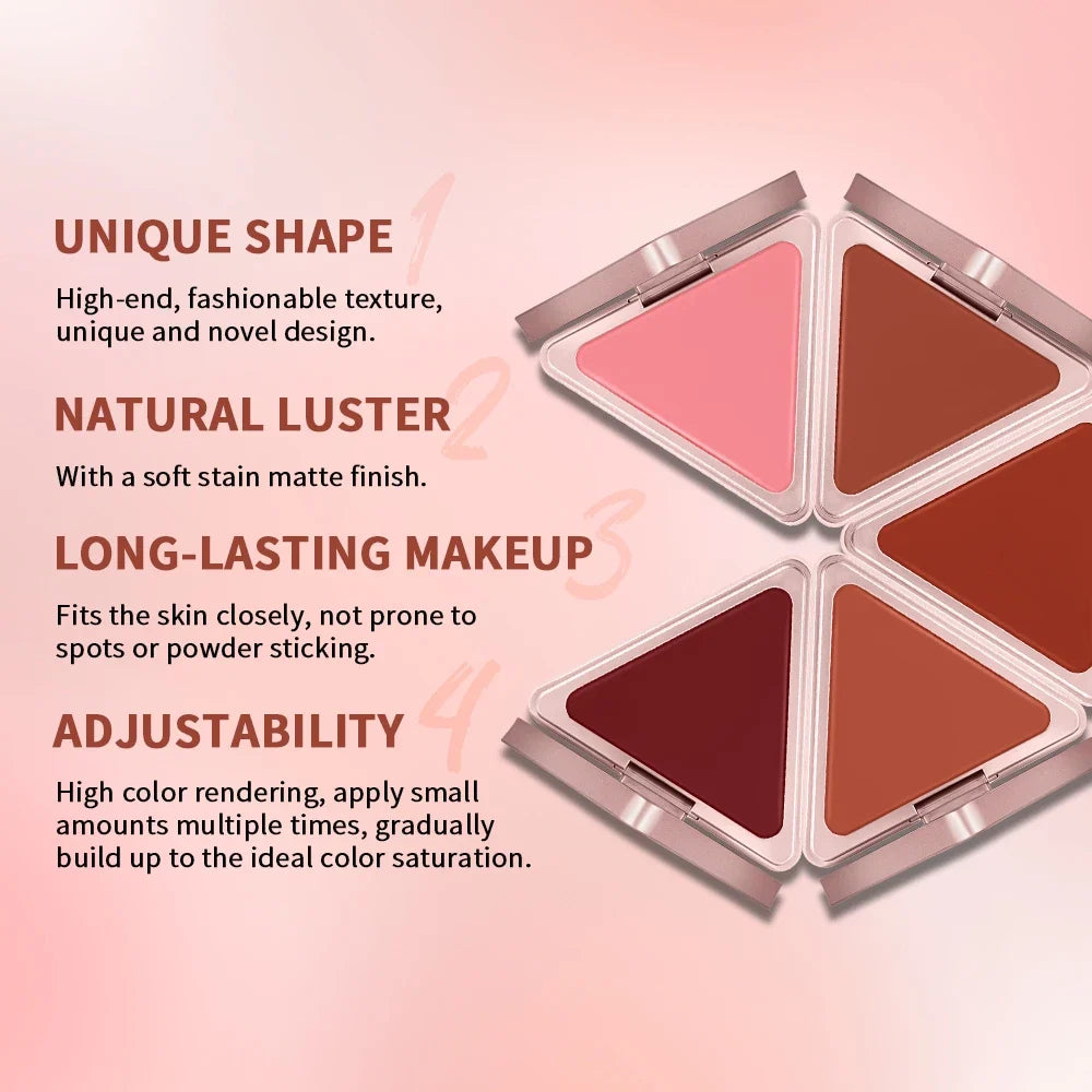 ibcccndc Satin Matte Cream Blush – Long-Lasting High Pigment