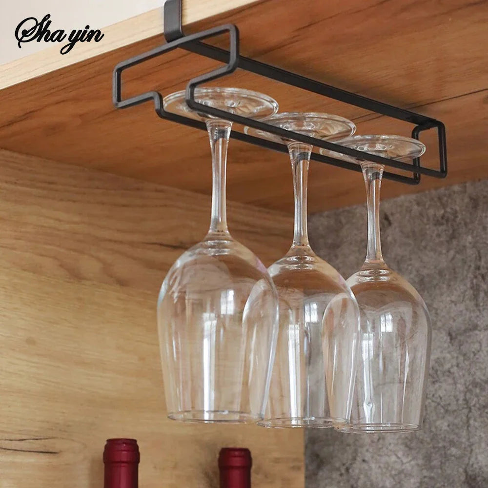 Hanging Wine Glass Rack | No-Drill Stemware Holder